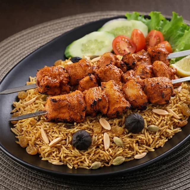 Boneless Chicken Bihari Boti With Kabsa Rice