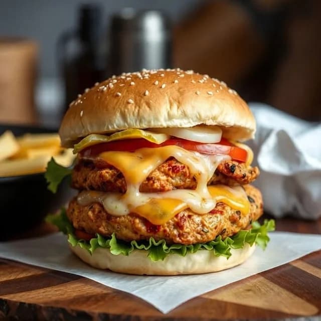 Chicken Burger with Cheese