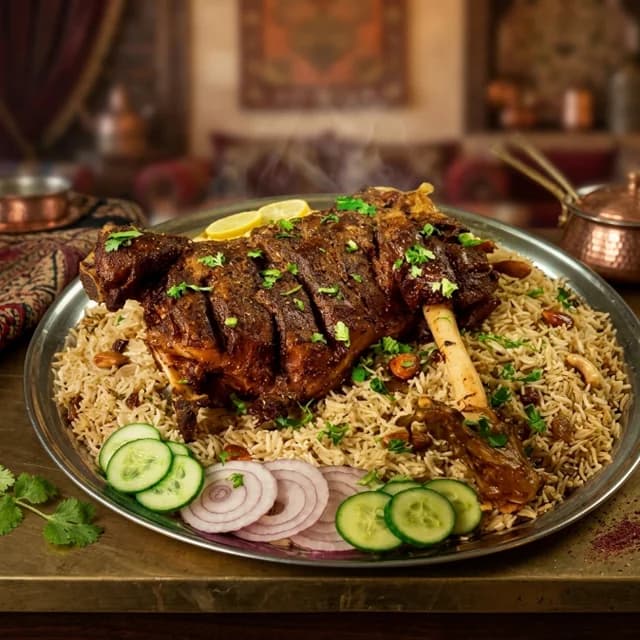 Mutton Dasti With Kabsa Rice (Full - 4 Person Serving)